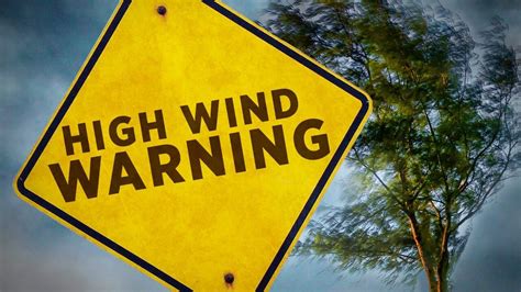 what is a yellow wind warning